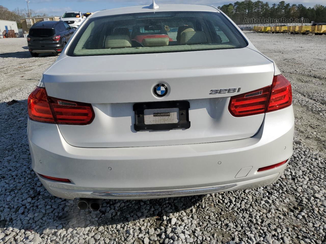 2014 Bmw 328 I White vin: WBA3A5G5XENP28425