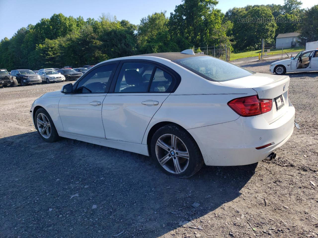 2014 Bmw 328 I White vin: WBA3A5G5XENP33043