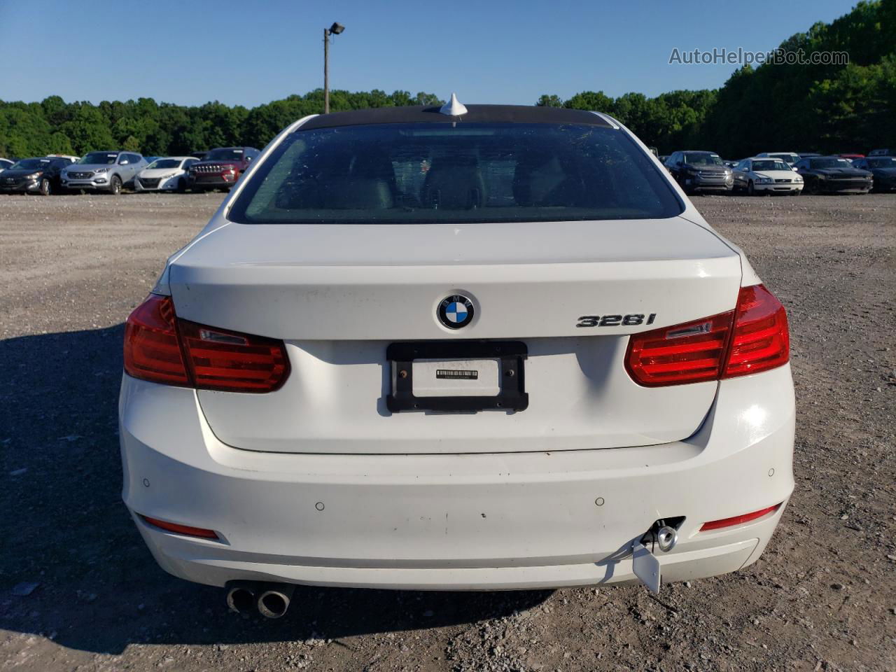 2014 Bmw 328 I White vin: WBA3A5G5XENP33043