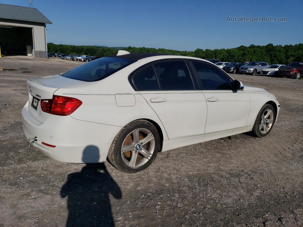 2014 Bmw 328 I White vin: WBA3A5G5XENP33043