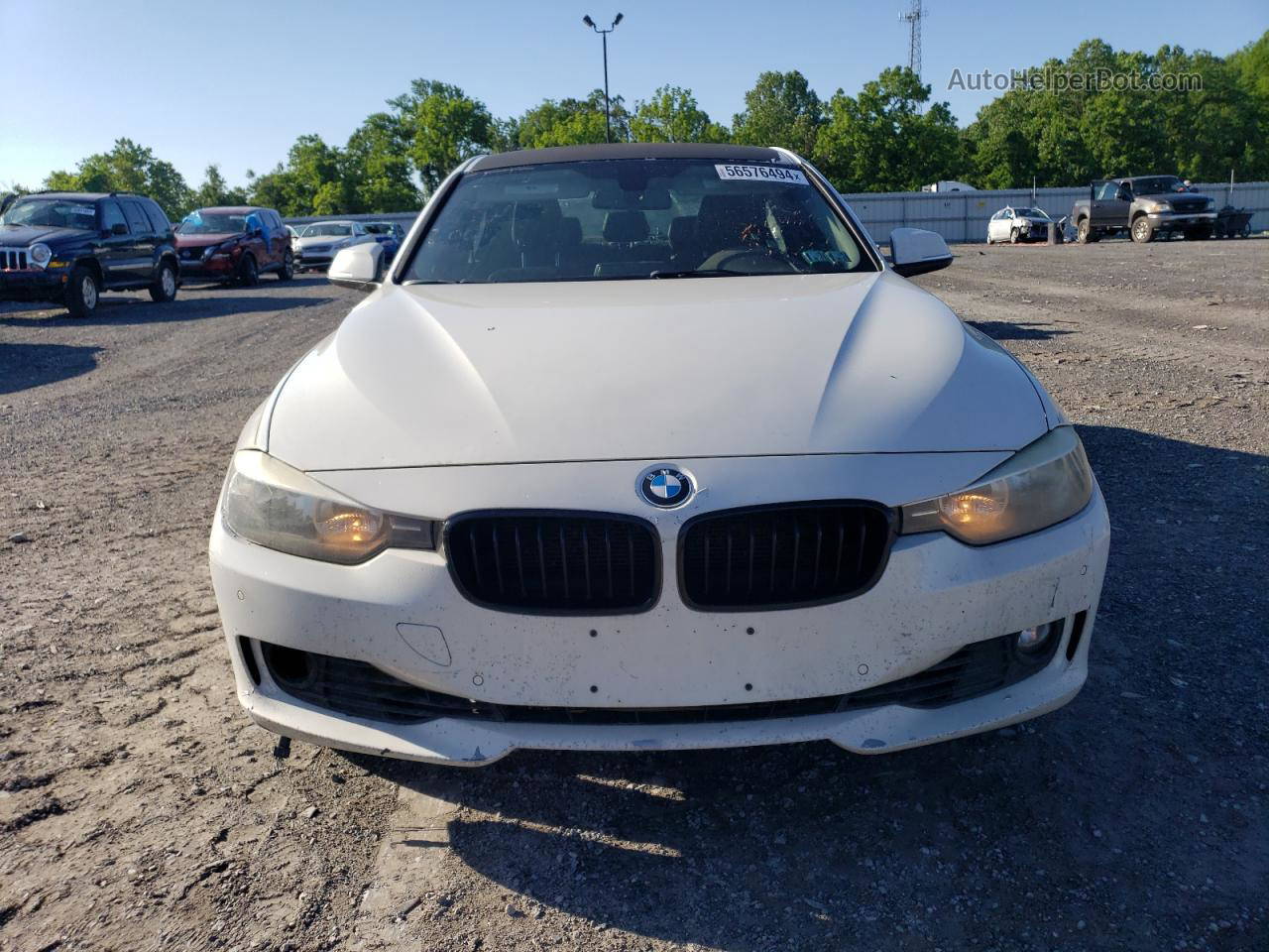 2014 Bmw 328 I White vin: WBA3A5G5XENP33043