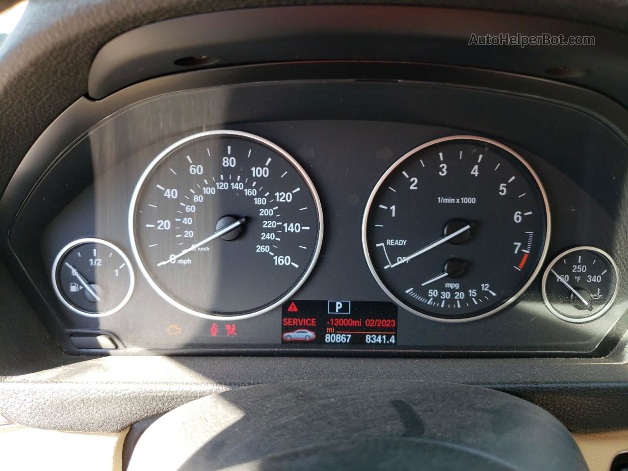2014 Bmw 328 I White vin: WBA3A5G5XENP34080