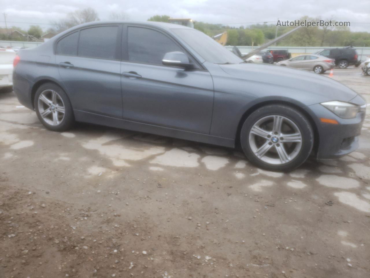 2015 Bmw 328 I Gray vin: WBA3A5G5XFNS87106