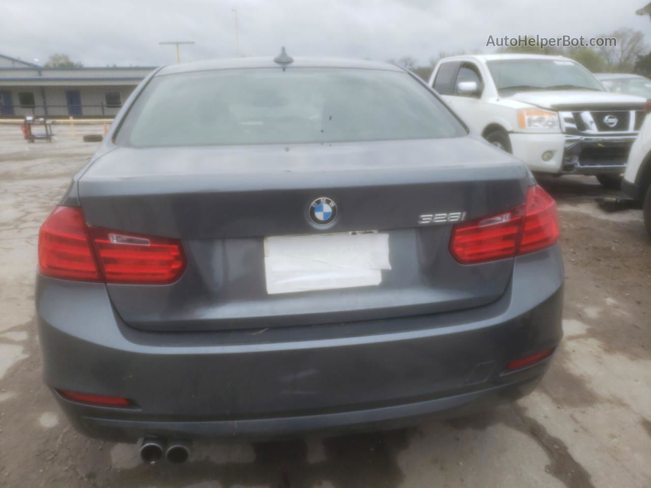 2015 Bmw 328 I Gray vin: WBA3A5G5XFNS87106