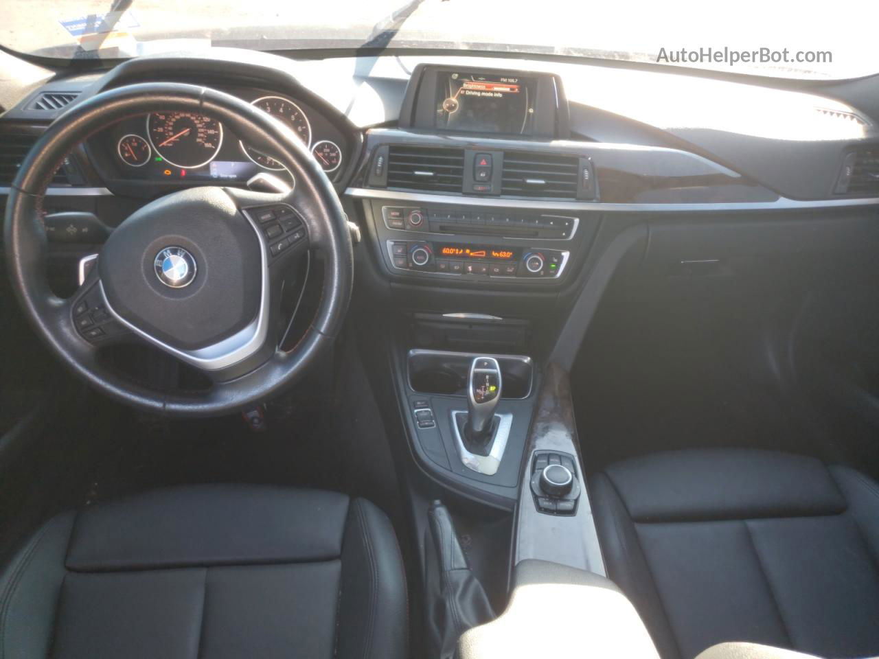 2015 Bmw 328 I Черный vin: WBA3A5G5XFNS88711