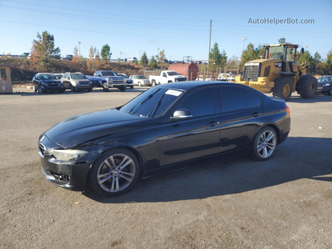 2015 Bmw 328 I Черный vin: WBA3A5G5XFNS88711