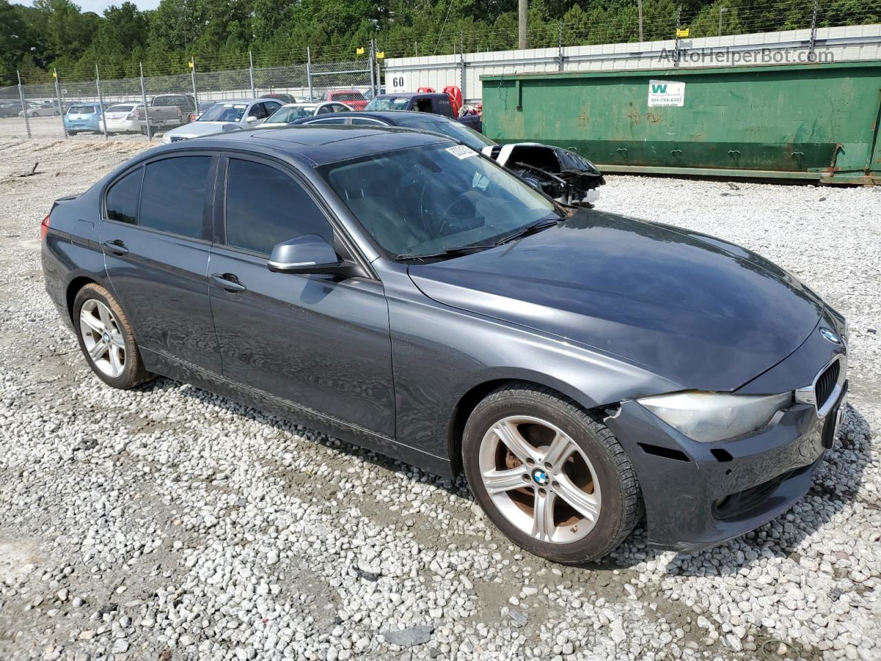 2015 Bmw 328 I Gray vin: WBA3A5G5XFNS89485