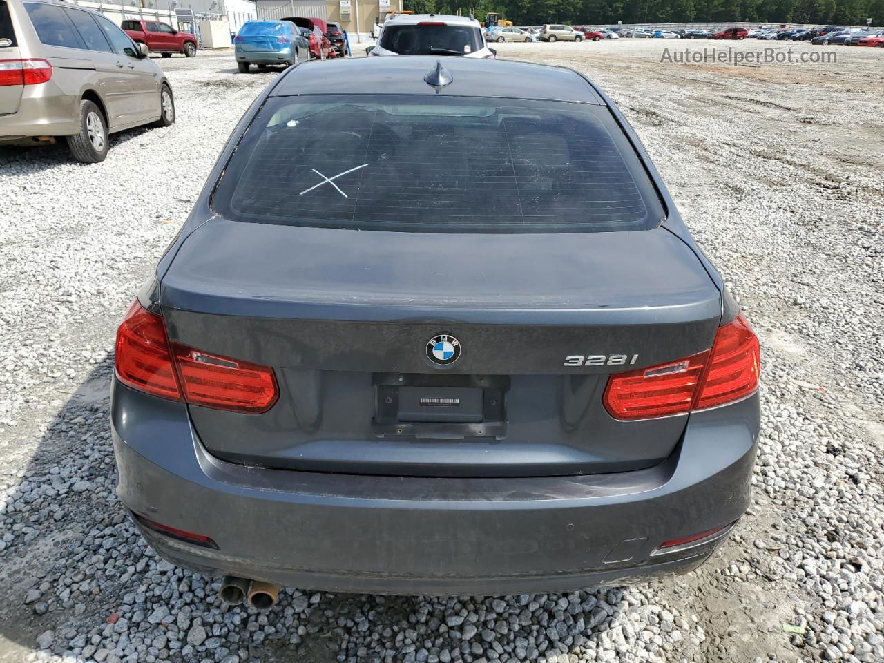 2015 Bmw 328 I Gray vin: WBA3A5G5XFNS89485