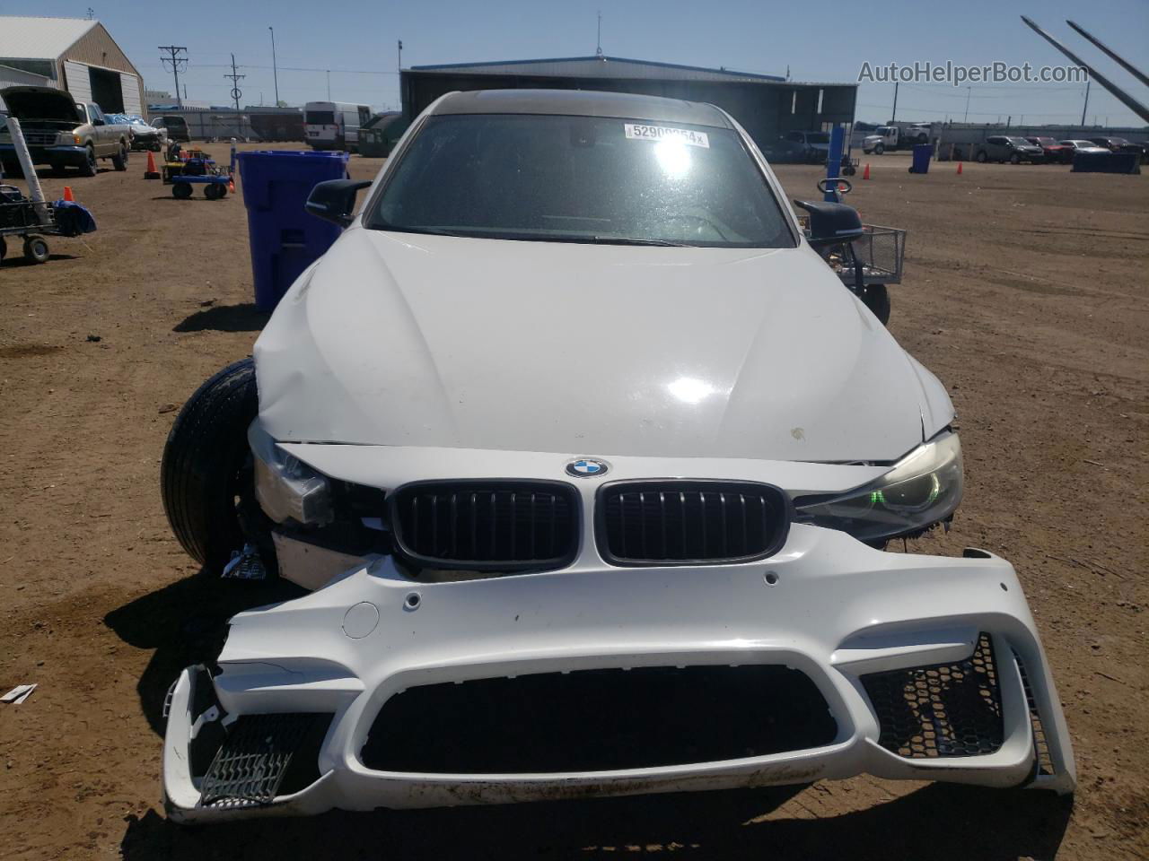 2013 Bmw 335 I White vin: WBA3A9C50DF476870