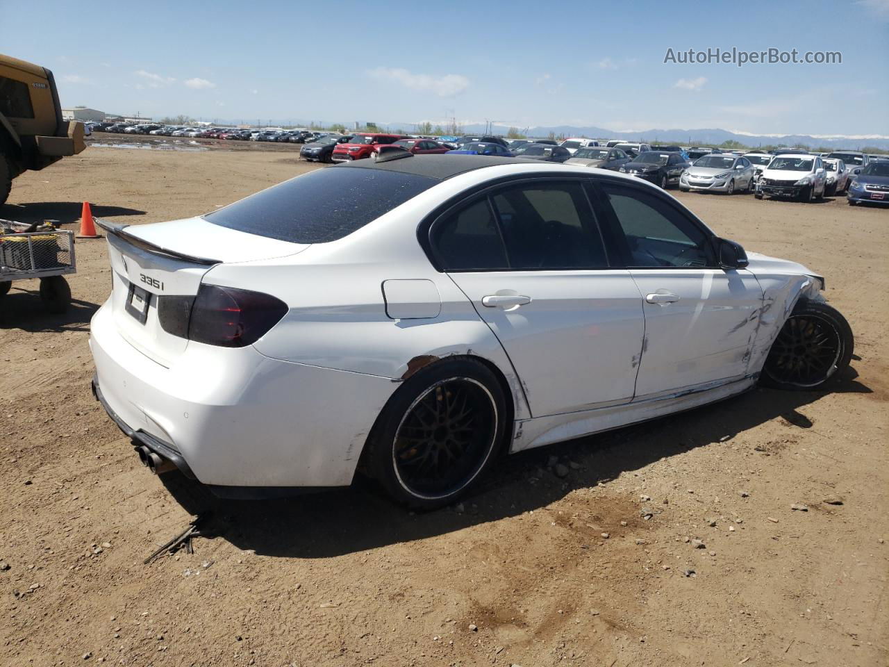 2013 Bmw 335 I White vin: WBA3A9C50DF476870