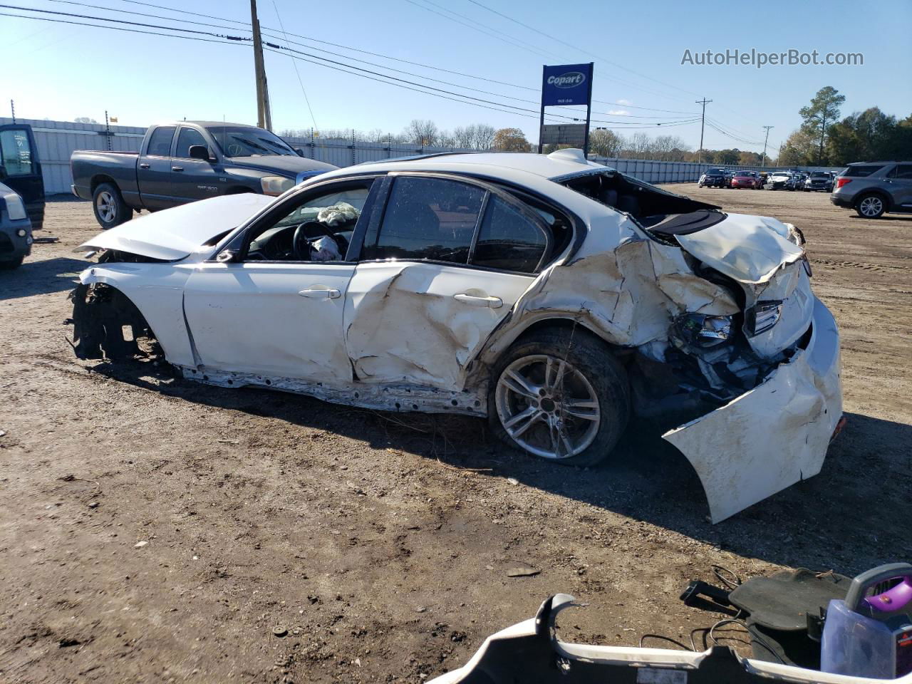 2015 Bmw 335 I White vin: WBA3A9C50FKW74648