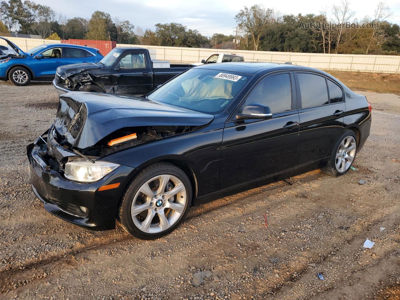 2013 Bmw 335 I Black vin: WBA3A9C51DF477476