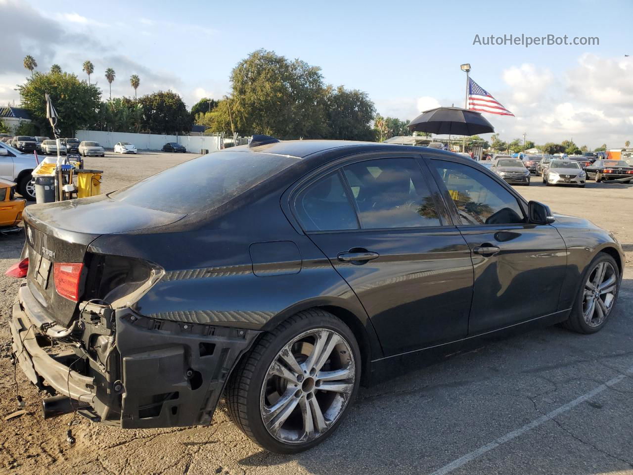 2014 Bmw 335 I Black vin: WBA3A9C51EF478354