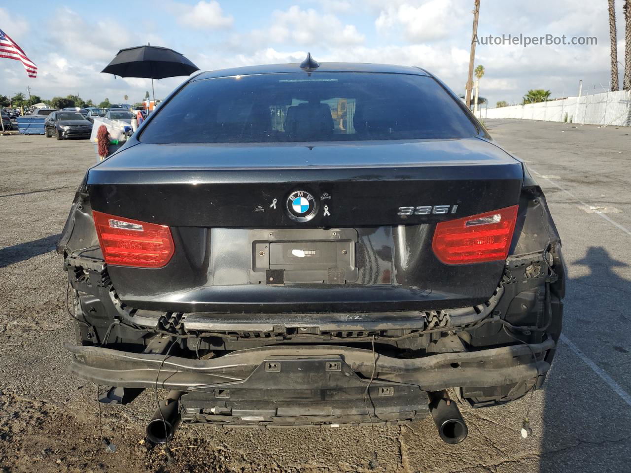 2014 Bmw 335 I Black vin: WBA3A9C51EF478354