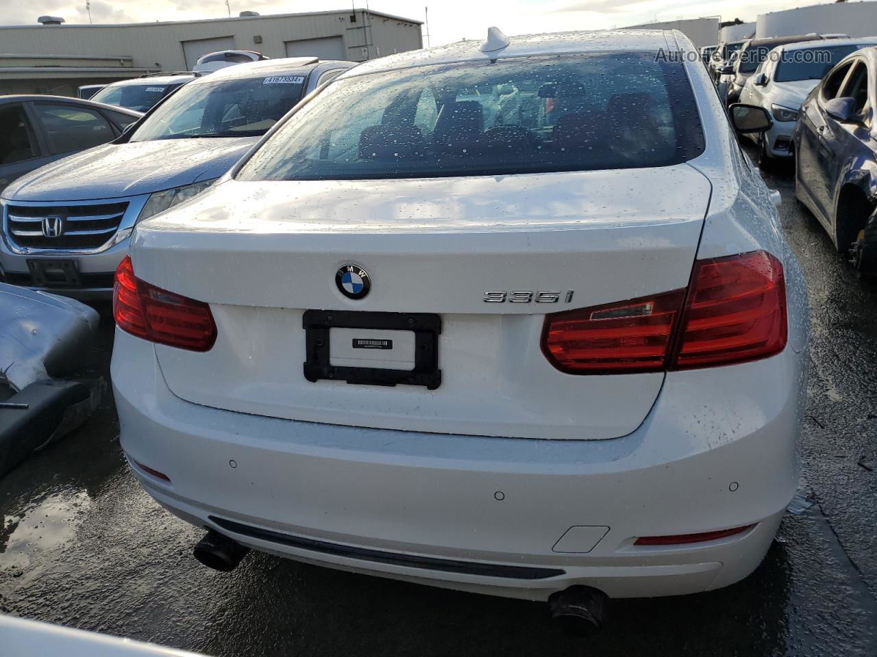 2014 Bmw 335 I White vin: WBA3A9C53EF477738