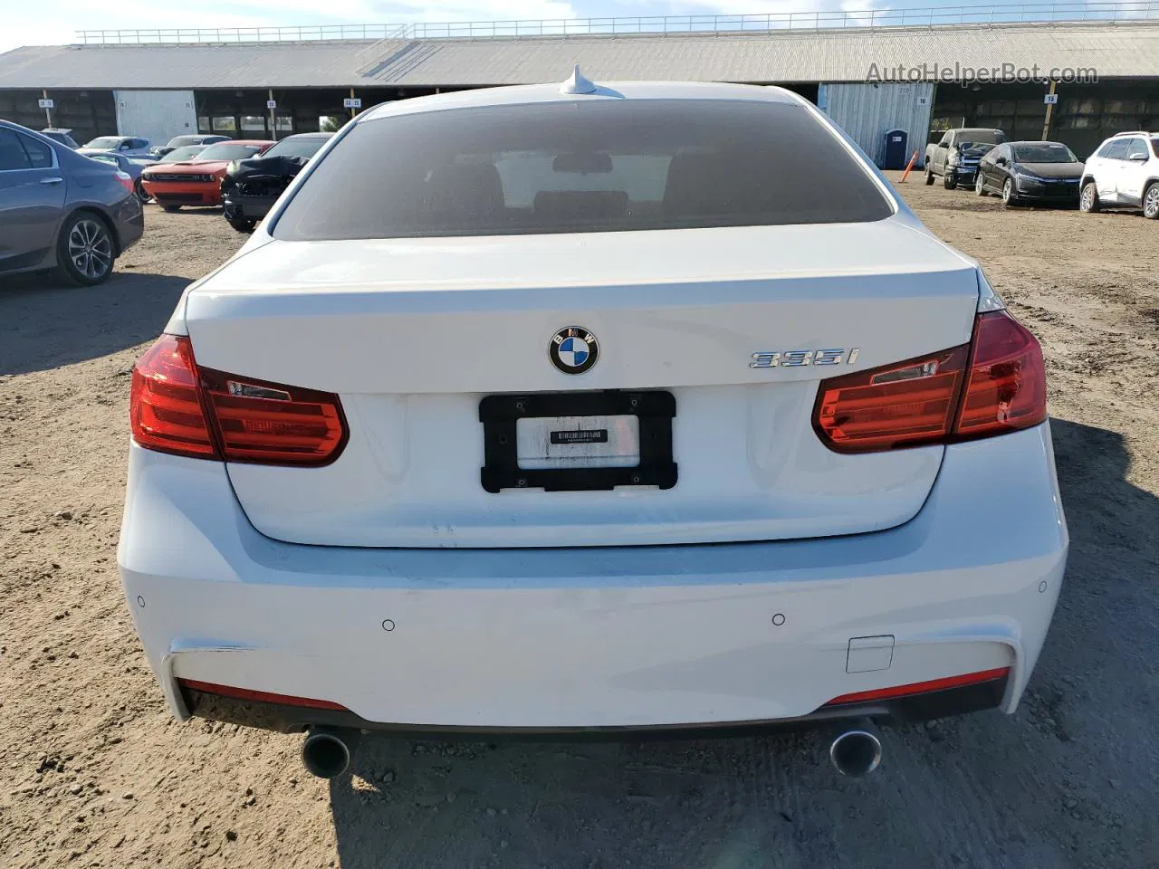 2014 Bmw 335 I White vin: WBA3A9C53EF478761