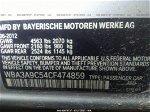 2012 Bmw 3 Series 335i Silver vin: WBA3A9C54CF474859