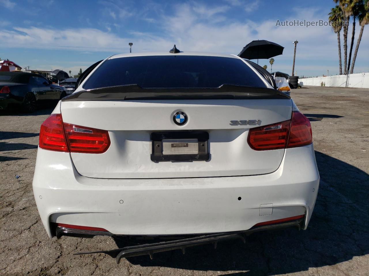 2013 Bmw 335 I White vin: WBA3A9C54DF474894