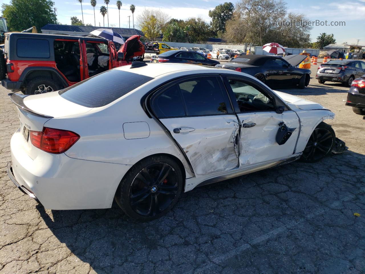 2013 Bmw 335 I White vin: WBA3A9C54DF474894