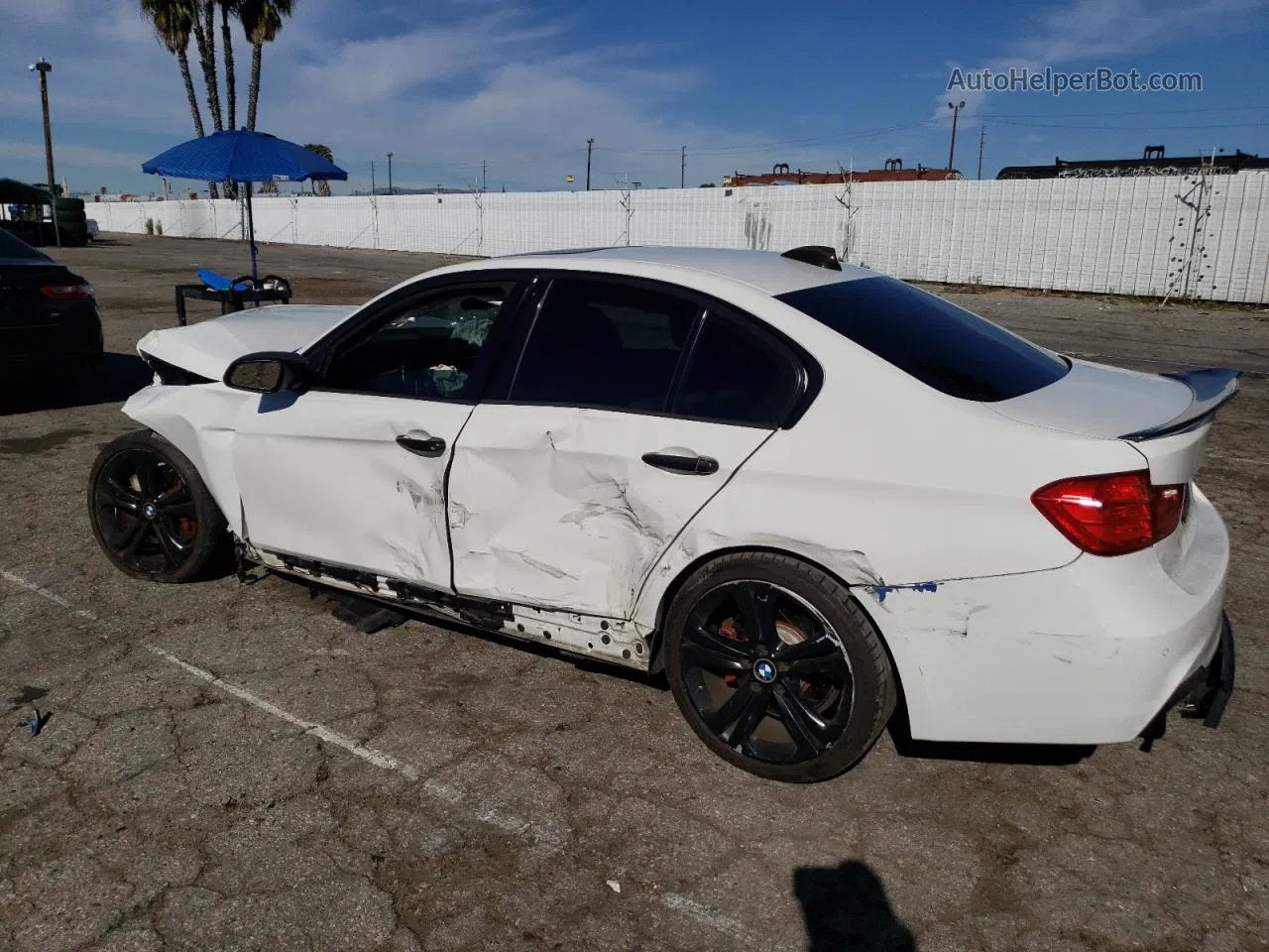 2013 Bmw 335 I Белый vin: WBA3A9C54DF474894