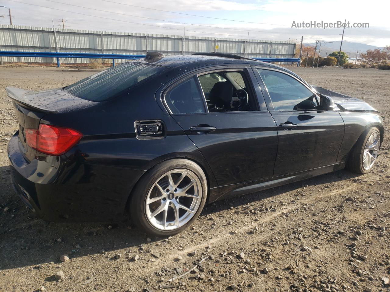 2014 Bmw 335 I Черный vin: WBA3A9C54EF478574