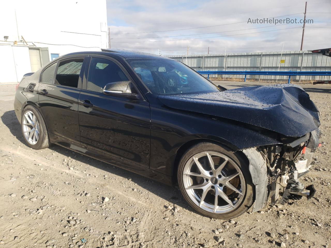 2014 Bmw 335 I Черный vin: WBA3A9C54EF478574