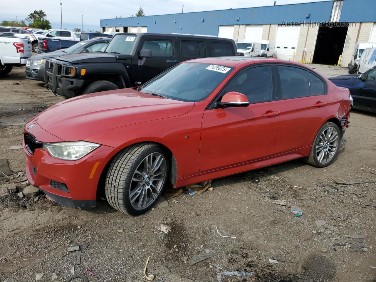 2015 Bmw 335 I Красный vin: WBA3A9C55FK472985