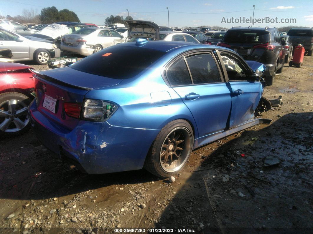 2013 Bmw 3 Series 335i Blue vin: WBA3A9C57DF686169