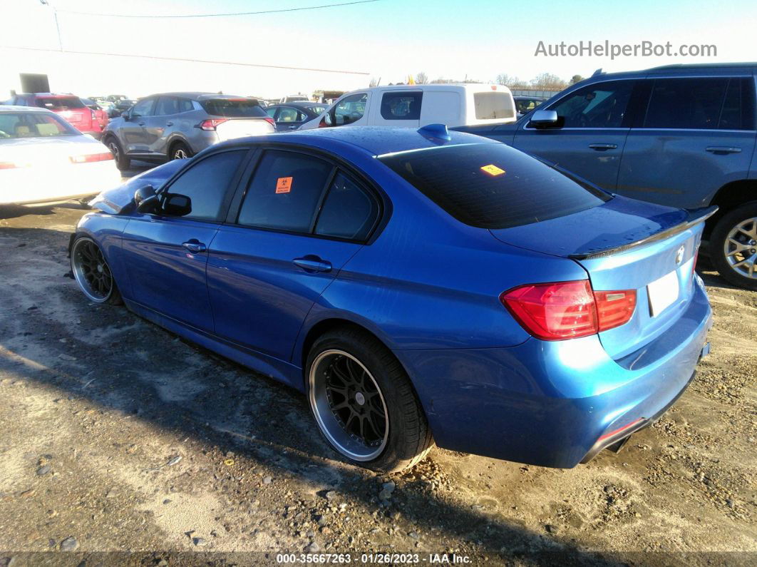 2013 Bmw 3 Series 335i Blue vin: WBA3A9C57DF686169