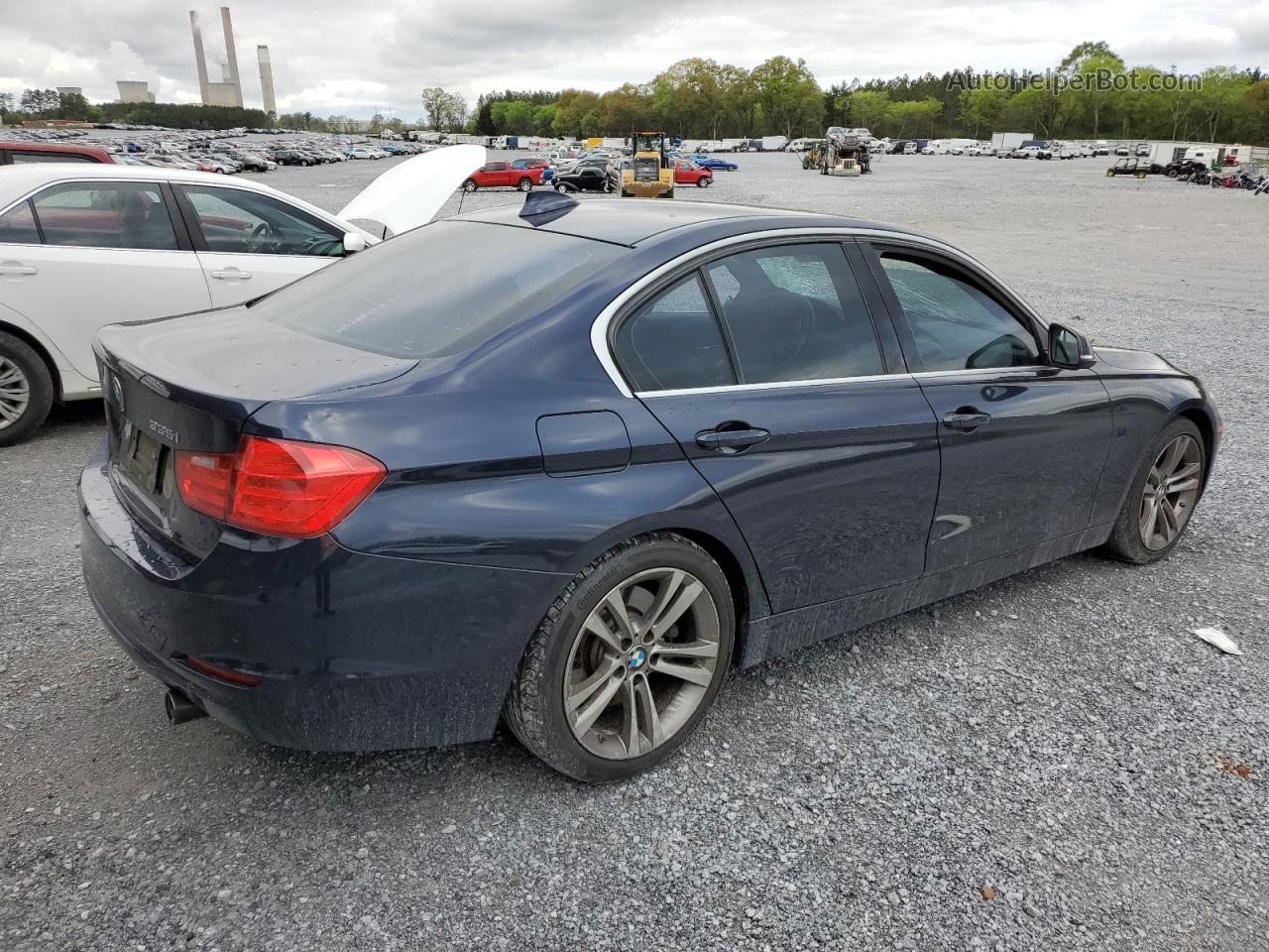 2015 Bmw 335 I Blue vin: WBA3A9C57FKW74954