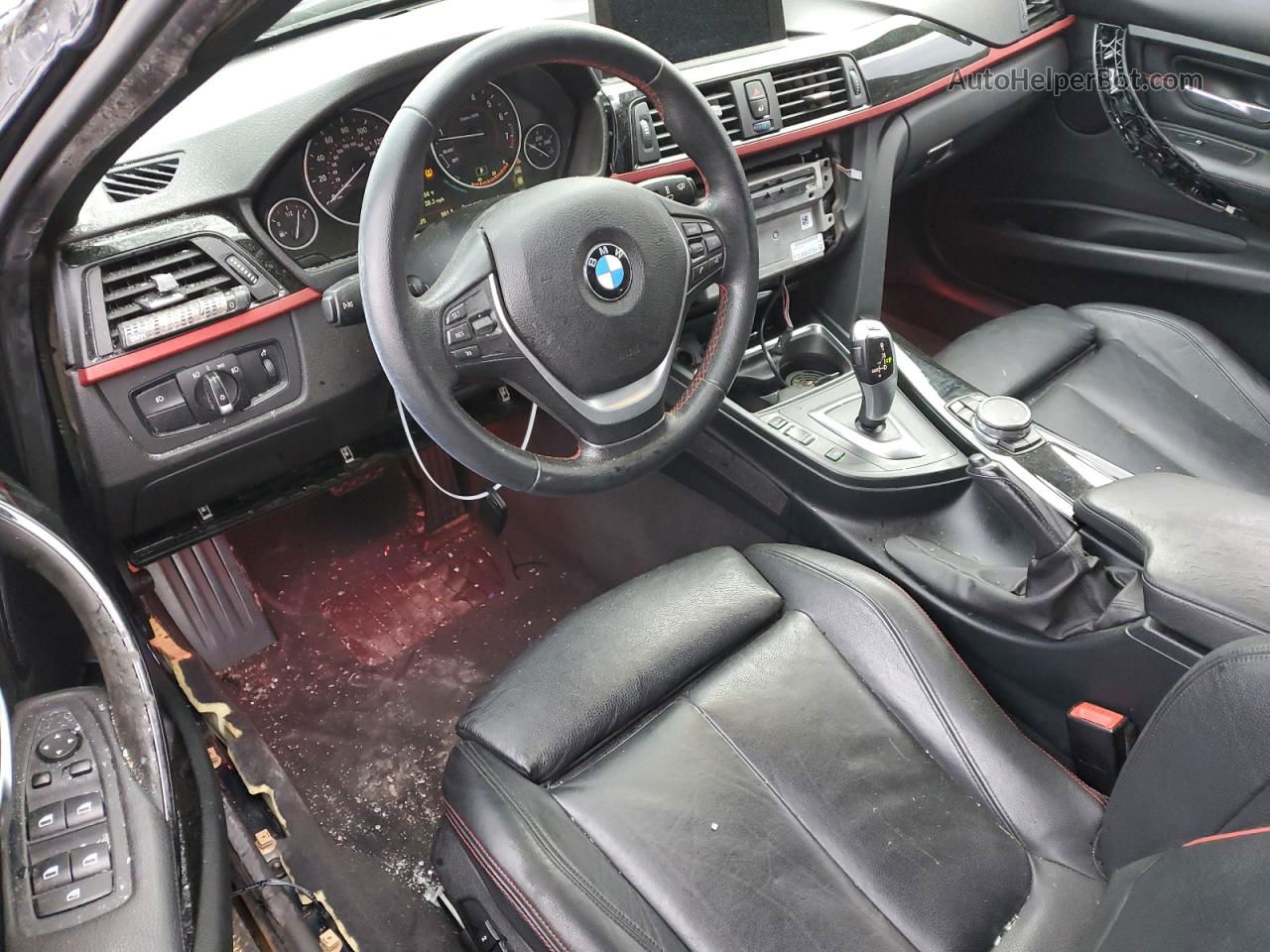 2015 Bmw 335 I Синий vin: WBA3A9C57FKW74954