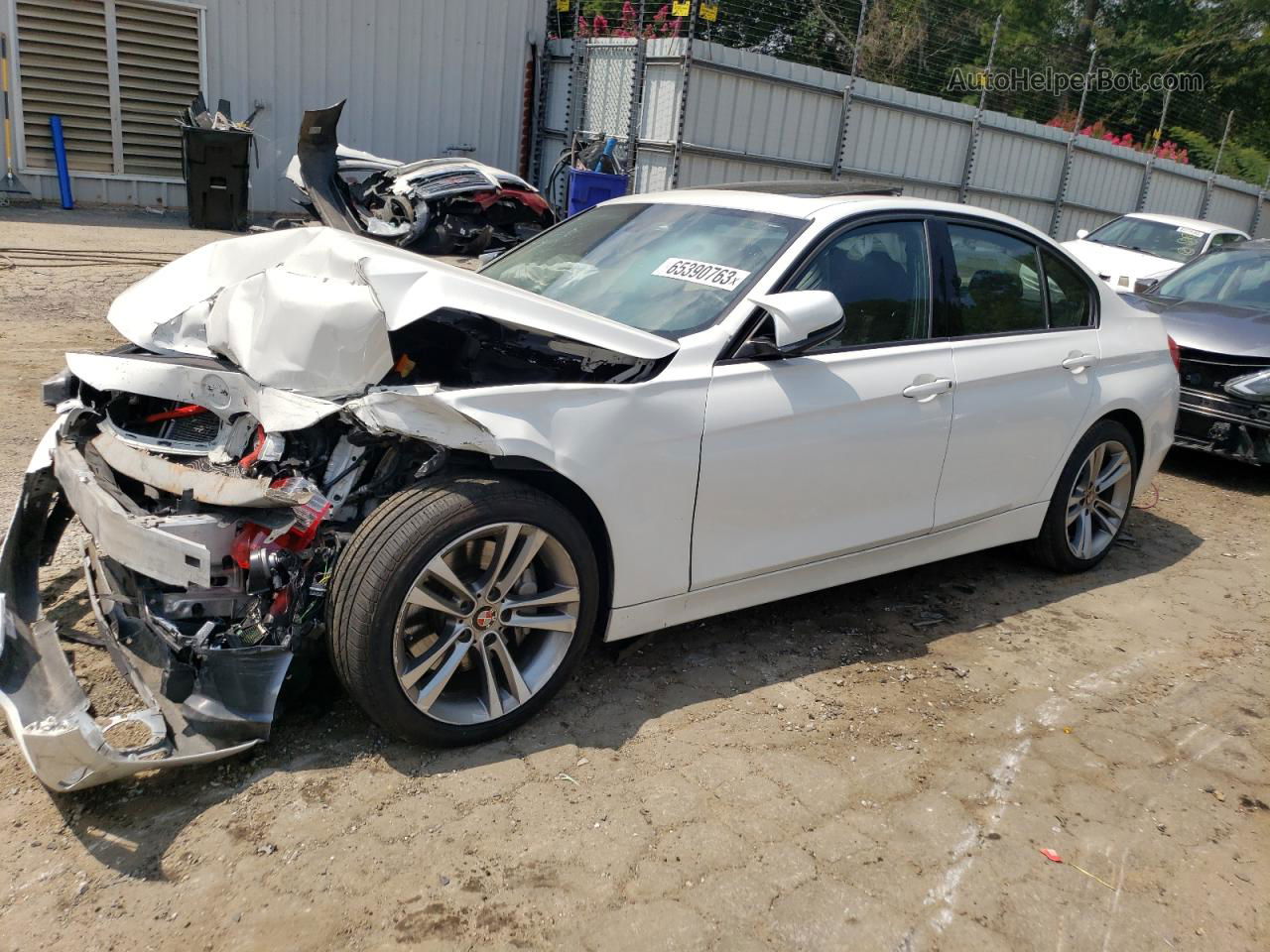 2012 Bmw 335 I White vin: WBA3A9C59CF270896