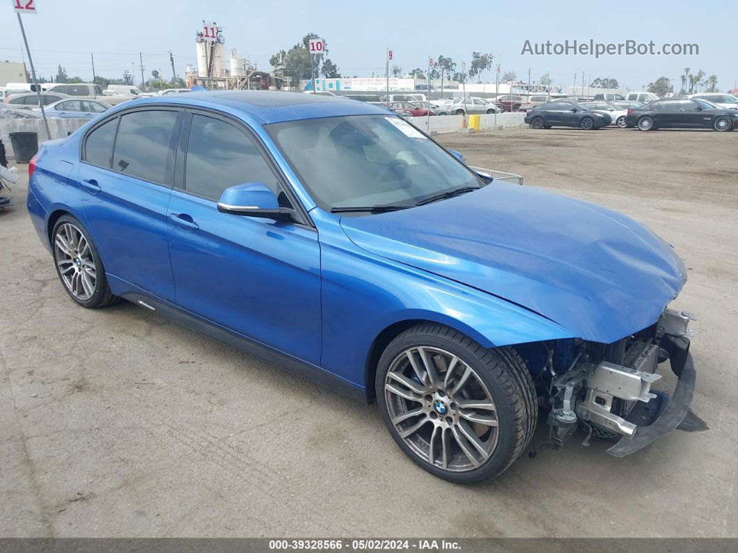 2014 Bmw 335i Синий vin: WBA3A9C59EF478358