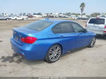 2014 Bmw 335i Синий vin: WBA3A9C59EF478358