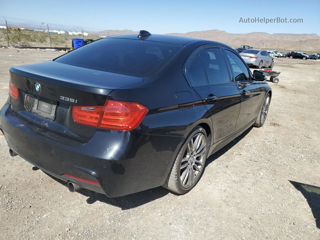 2015 Bmw 335 I Черный vin: WBA3A9C59FK473220