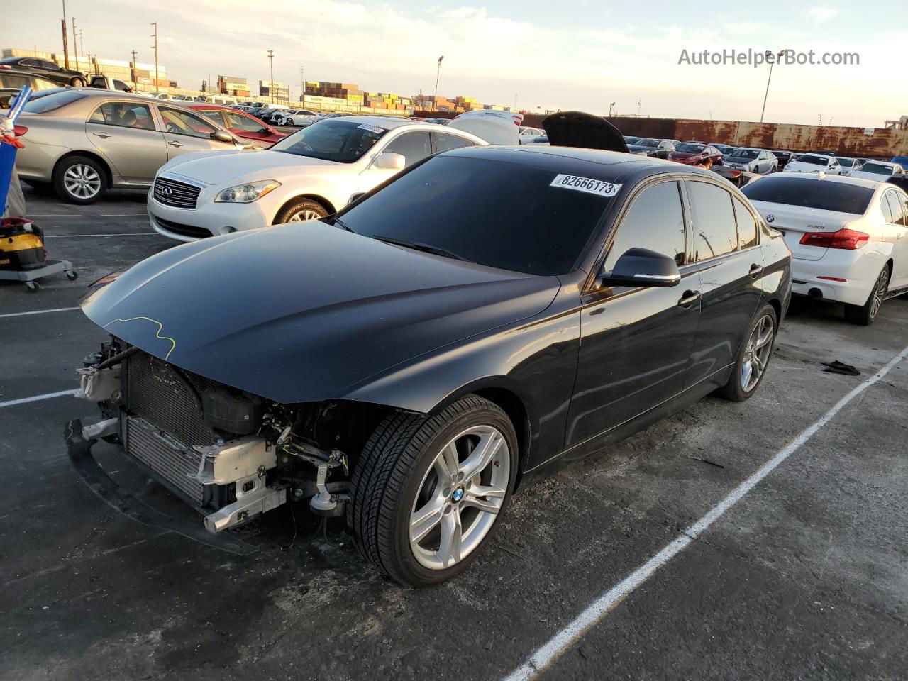 2015 Bmw 335 I Charcoal vin: WBA3A9C59FKW74681