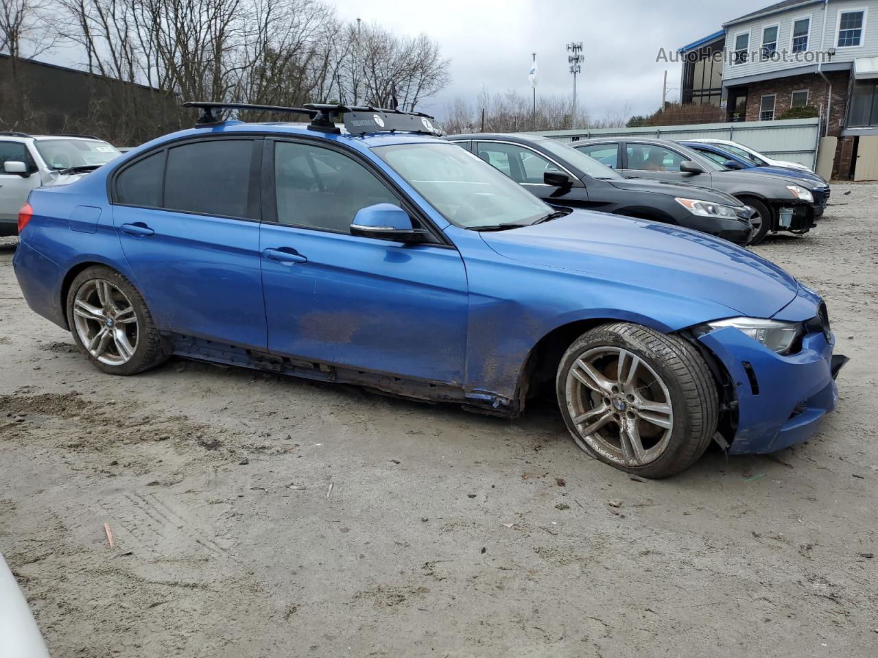 2013 Bmw 335 I Blue vin: WBA3A9C5XDF476620