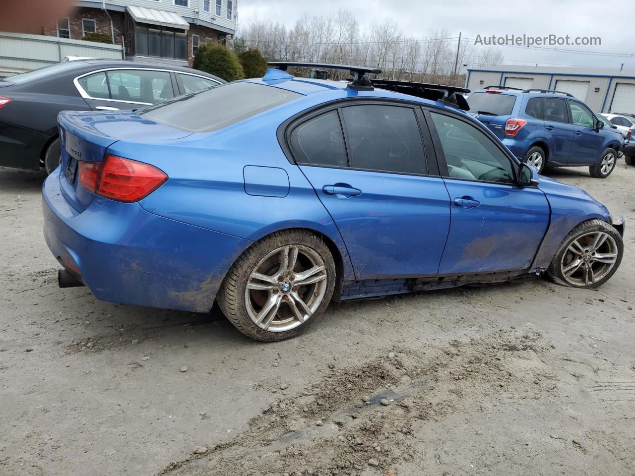 2013 Bmw 335 I Синий vin: WBA3A9C5XDF476620