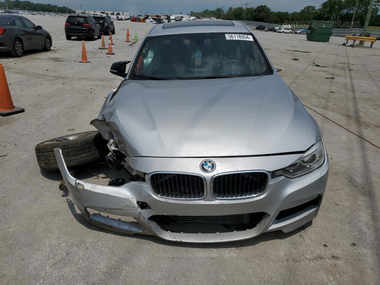 2014 Bmw 335 I Silver vin: WBA3A9C5XEF686376