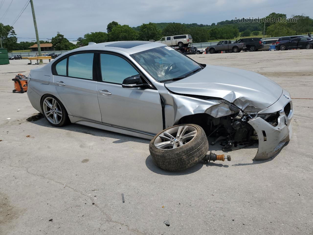 2014 Bmw 335 I Silver vin: WBA3A9C5XEF686376