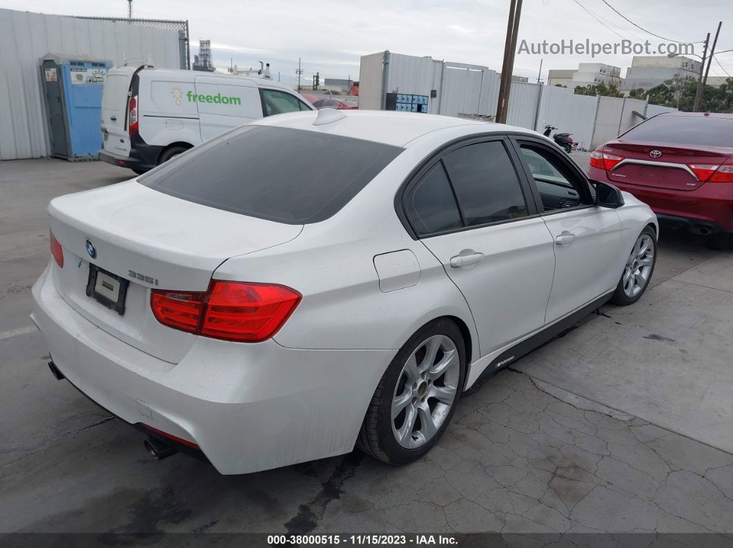 2012 Bmw 335i White vin: WBA3A9G51CNP35610