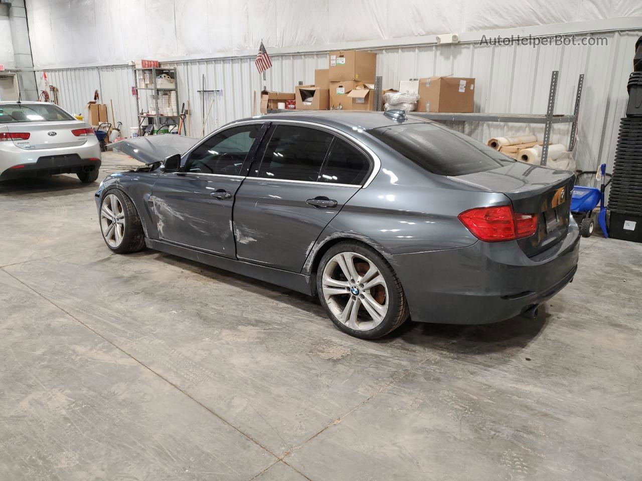 2015 Bmw 335 I Gray vin: WBA3A9G52FNS66158