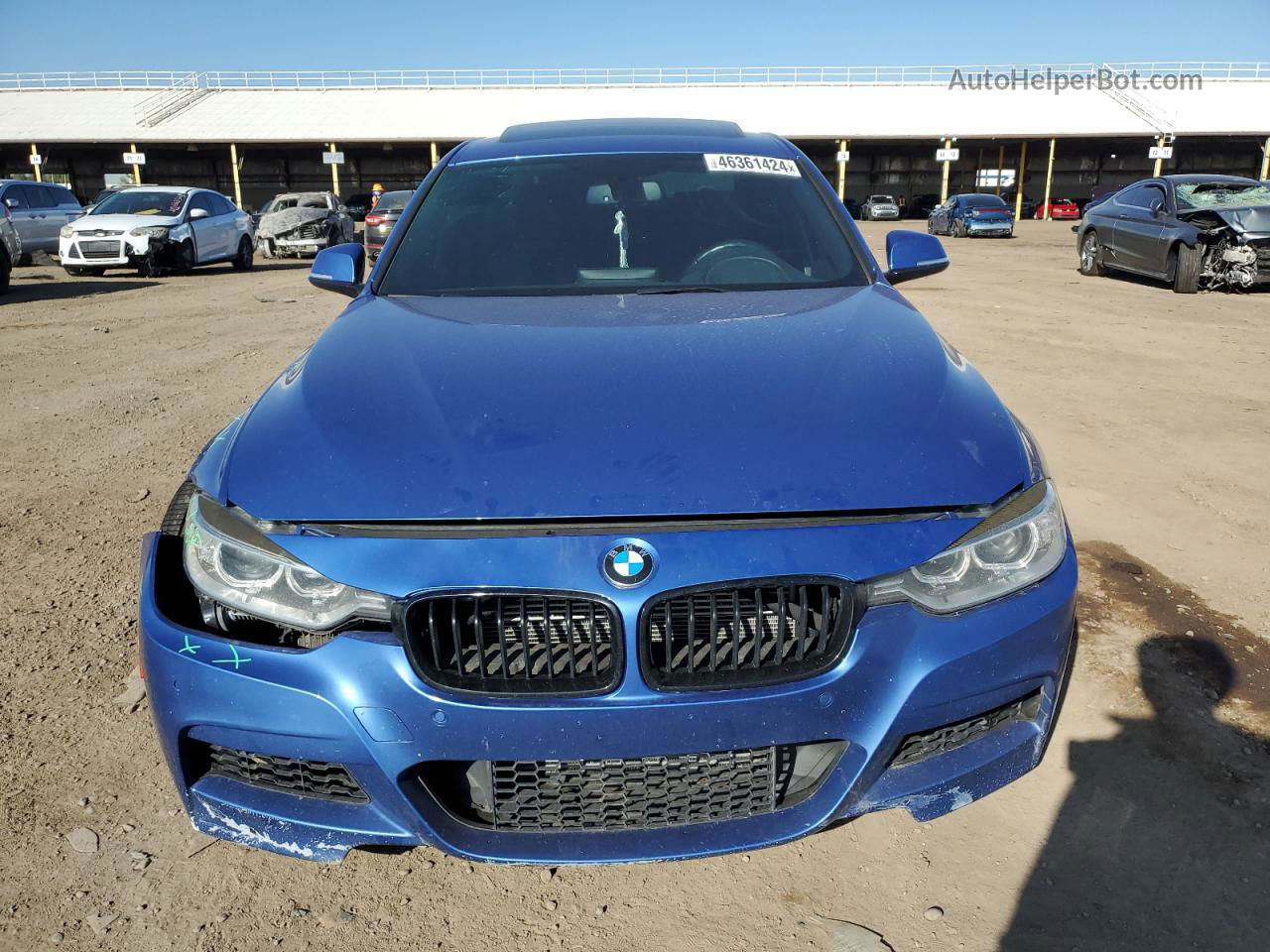 2015 Bmw 335 I Blue vin: WBA3A9G52FNT09185