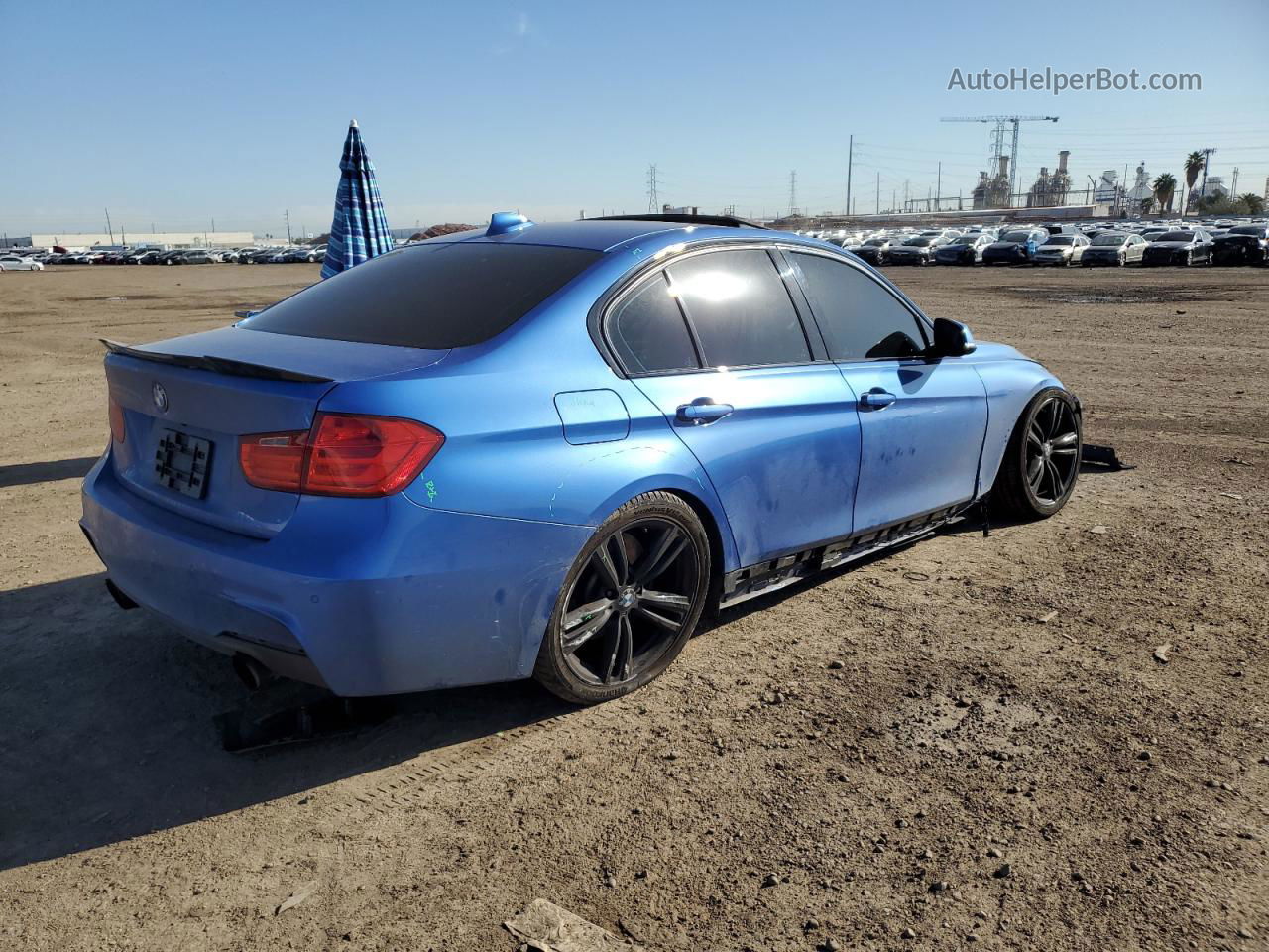 2015 Bmw 335 I Blue vin: WBA3A9G52FNT09185