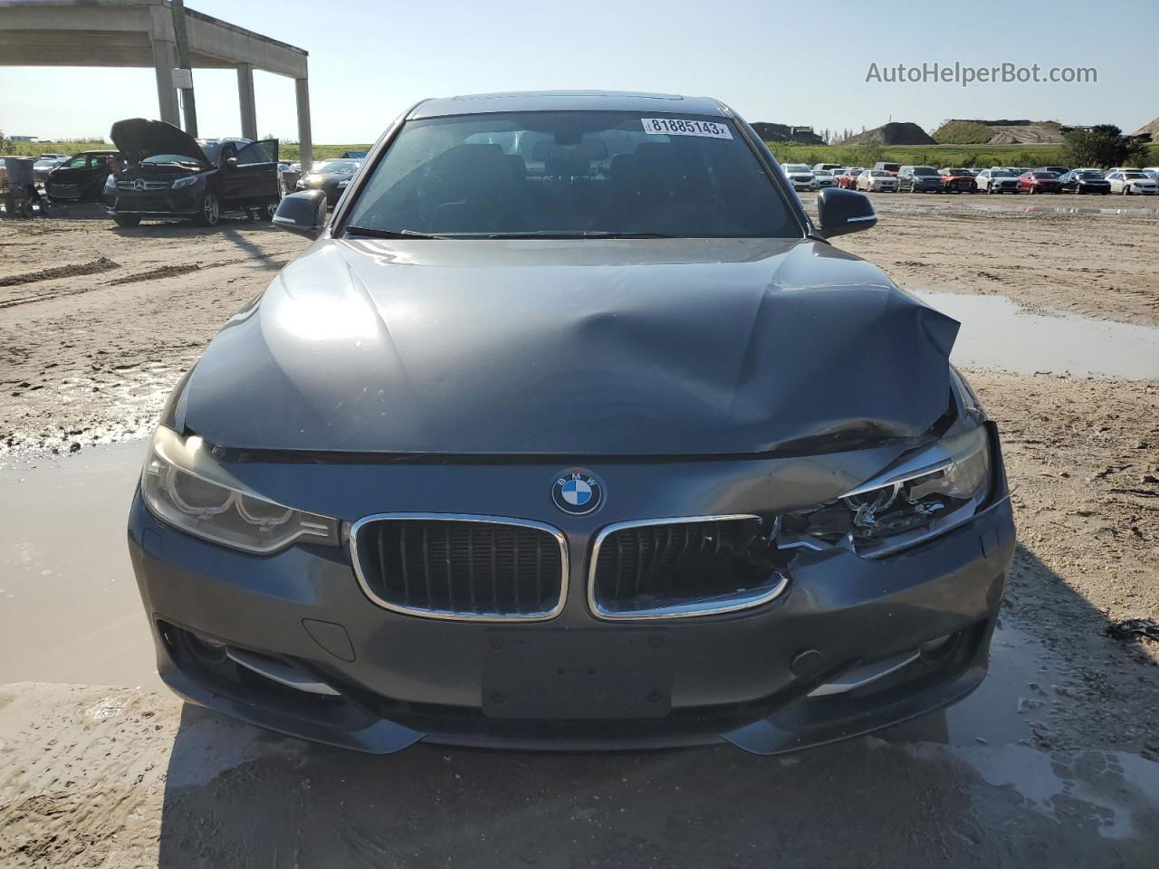 2012 Bmw 335 I Серый vin: WBA3A9G53CNP35429