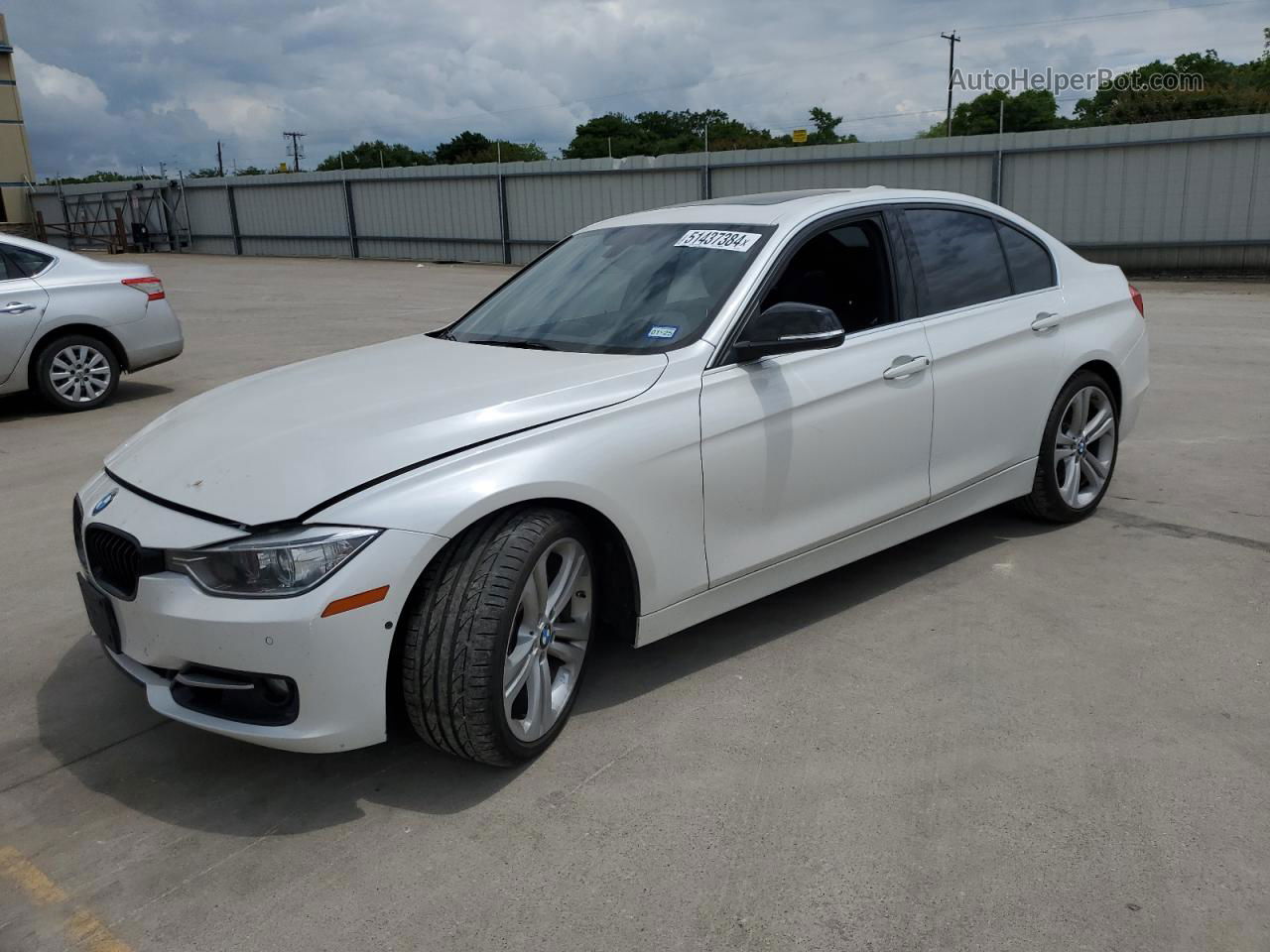 2015 Bmw 335 I White vin: WBA3A9G54FNT09138