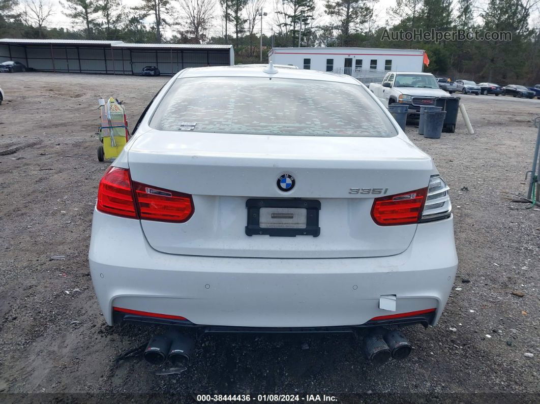 2015 Bmw 335i   White vin: WBA3A9G54FNT09351