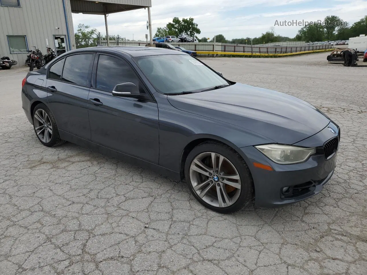 2014 Bmw 335 I Gray vin: WBA3A9G57ENS64825