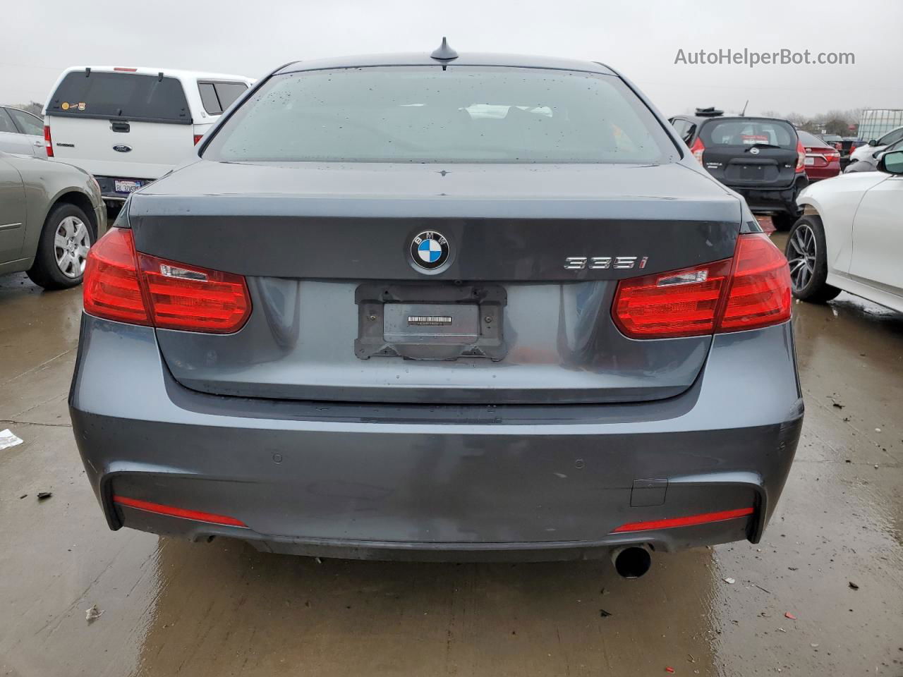 2015 Bmw 335 I Gray vin: WBA3A9G57FNT09697