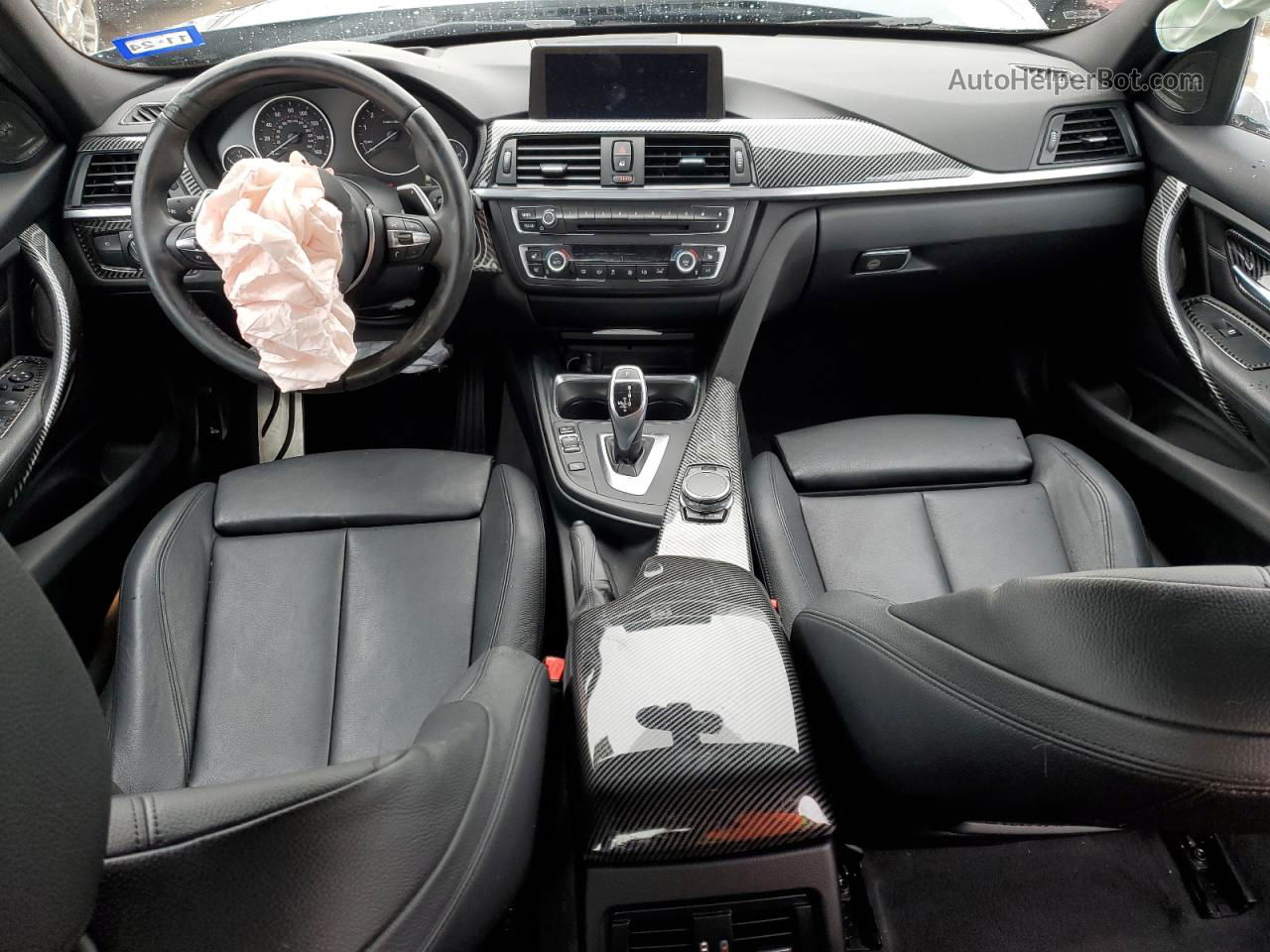 2015 Bmw 335 I Серый vin: WBA3A9G57FNT09697